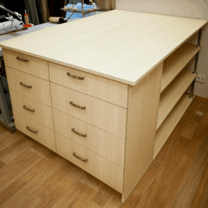 alt = functional sewing table by Pro CabinetMaker