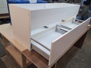 Alt=Floating bathroom vanity with minimalist style