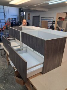 Alt=Space saving vanity cabinet